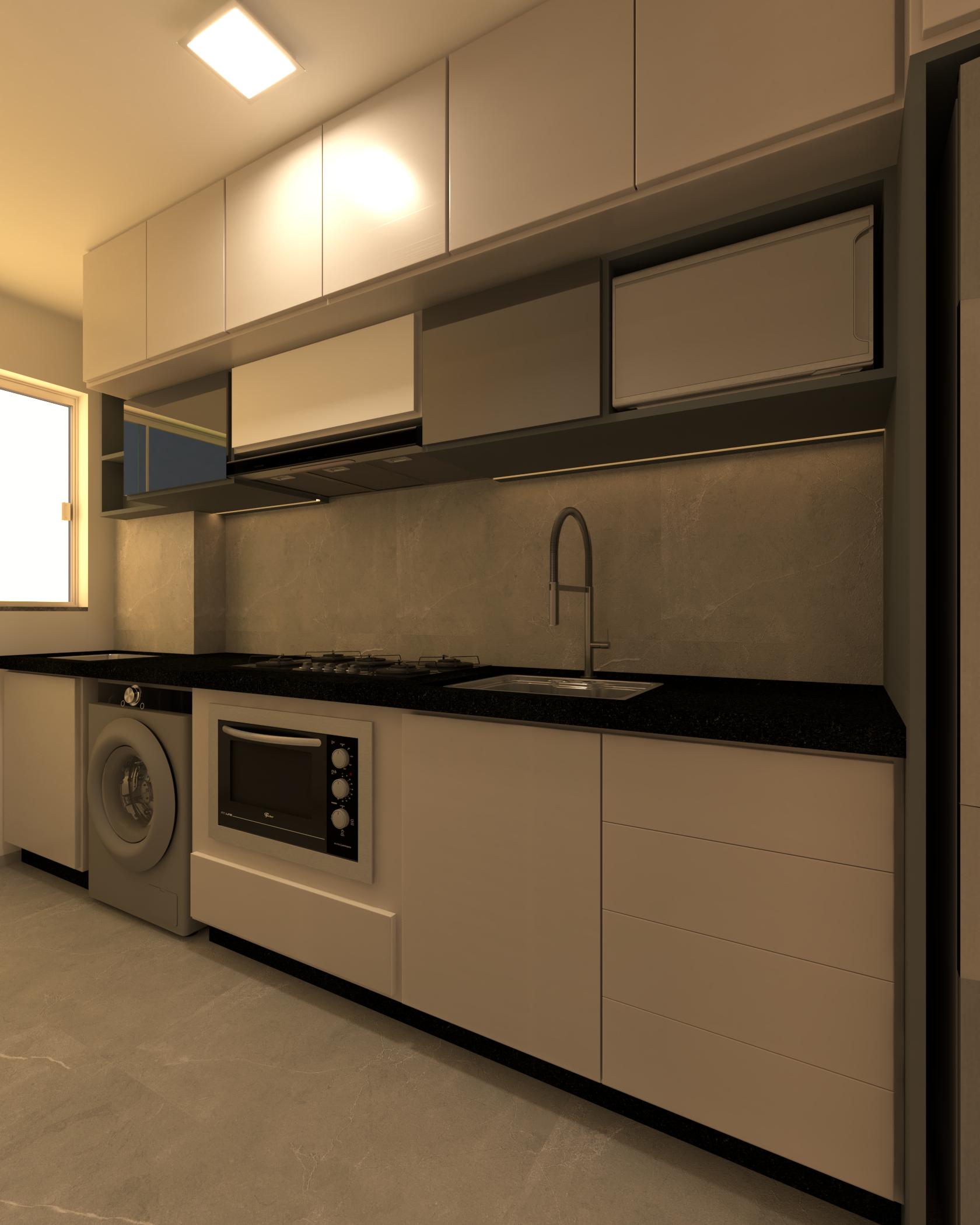 Cozinha planejada para facilitar a rotina